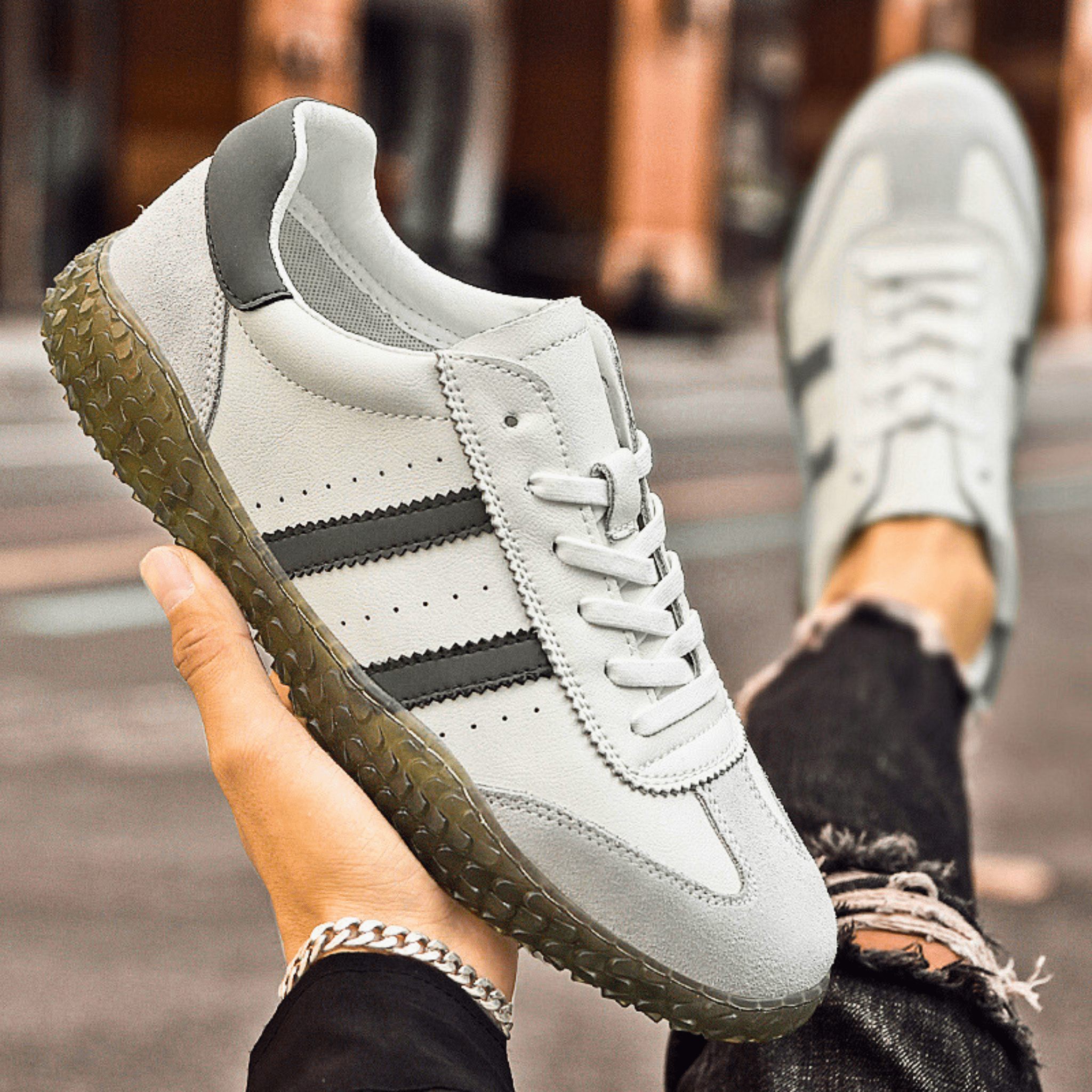 Stride Genuine Leather Trainers