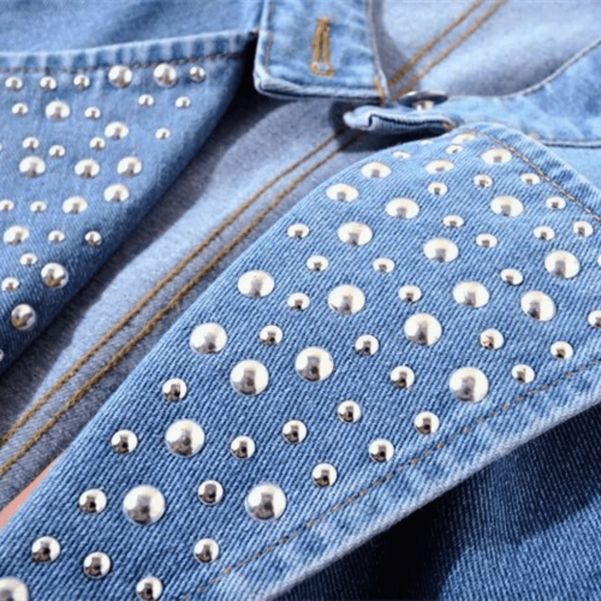 Studded Rebel Denim Vest