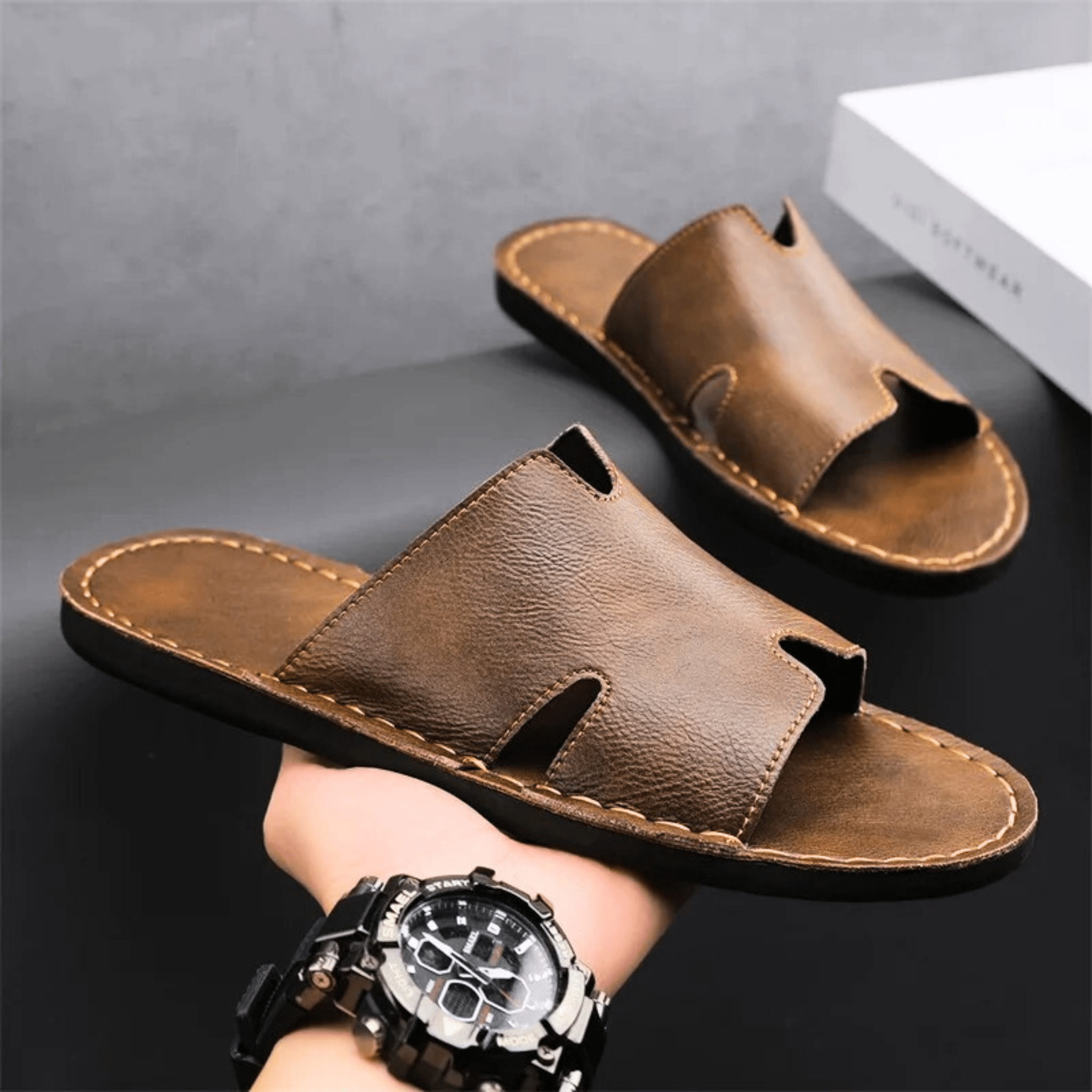 Vintage Genuine Leather Sandals