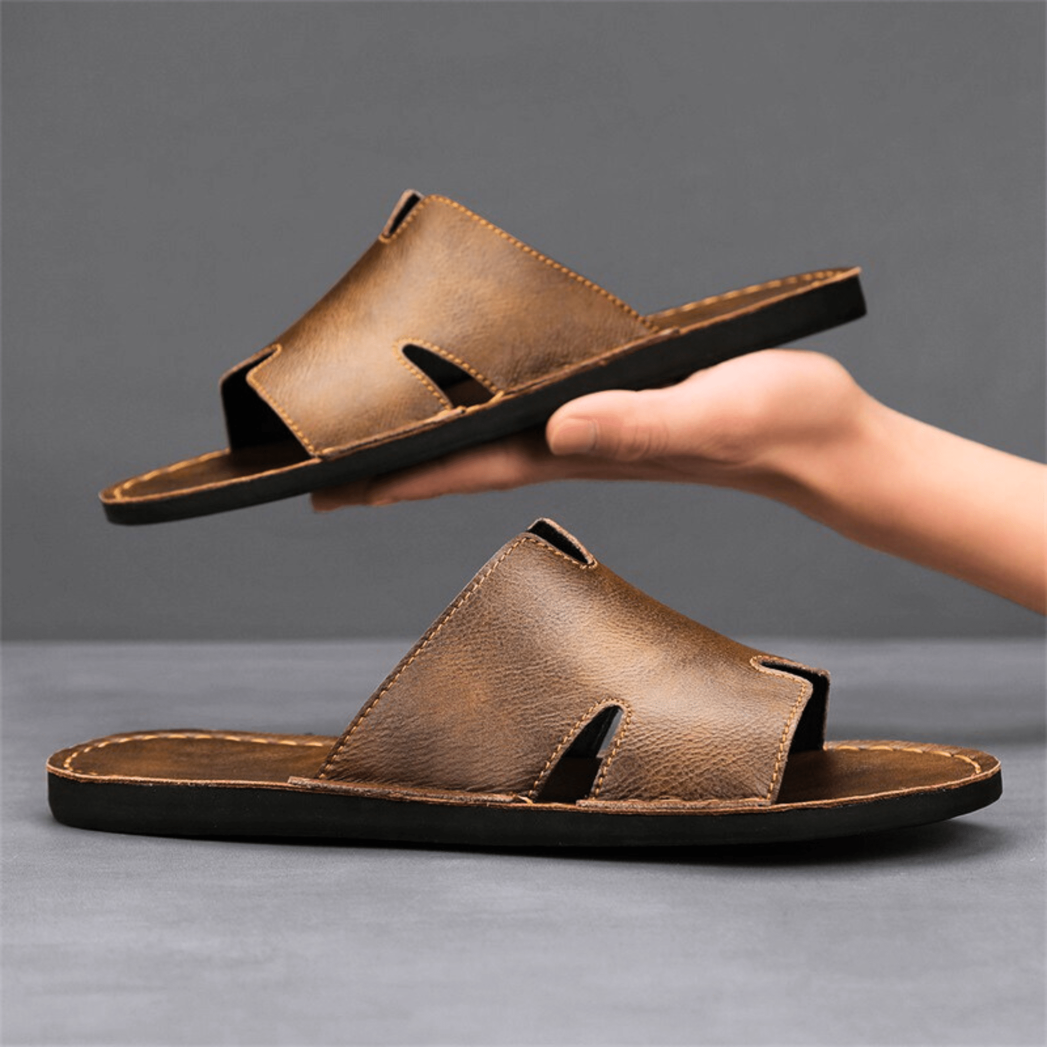 Vintage Genuine Leather Sandals