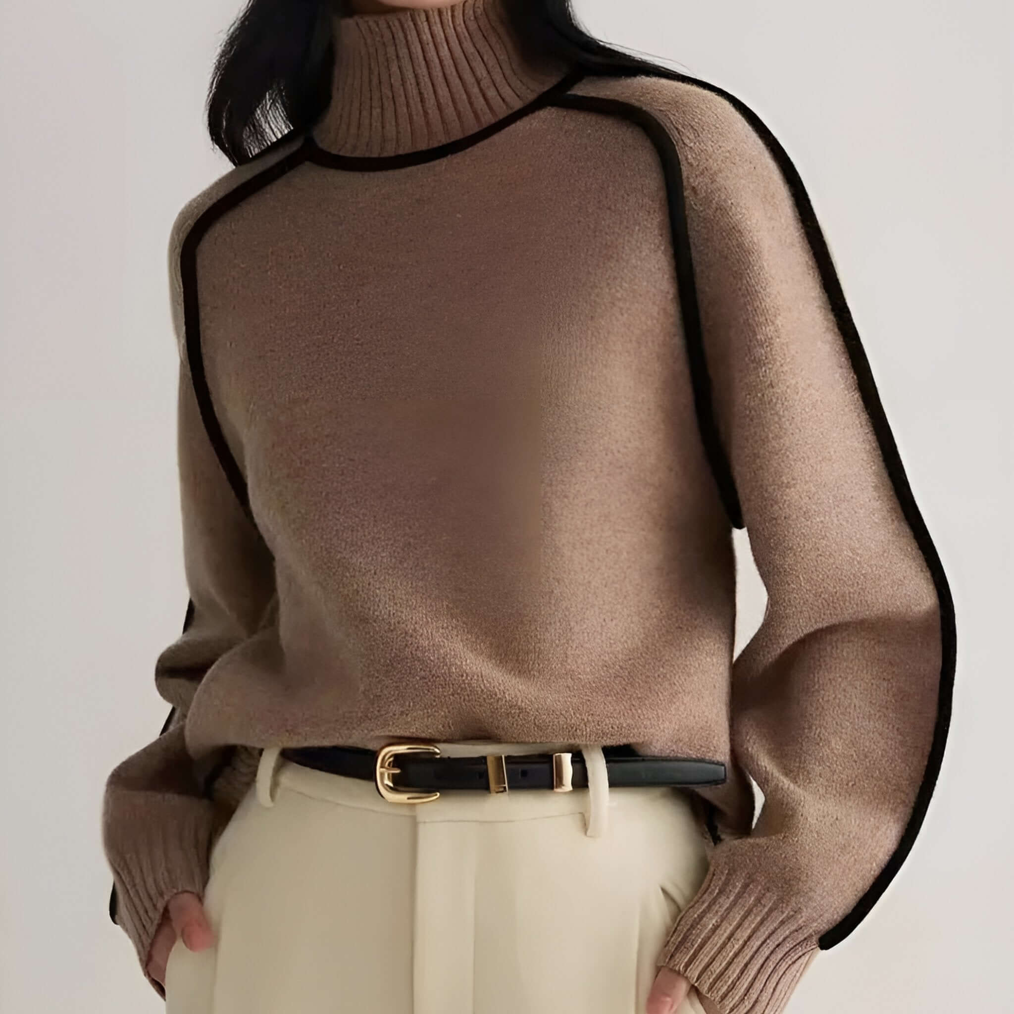 Turtleneck Knit Sweater