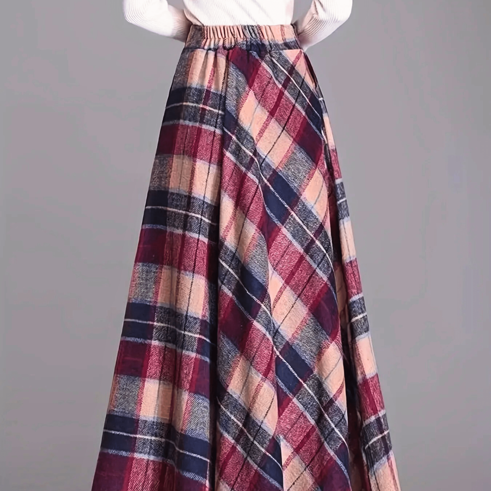 The Aurelle Plaid Skirt
