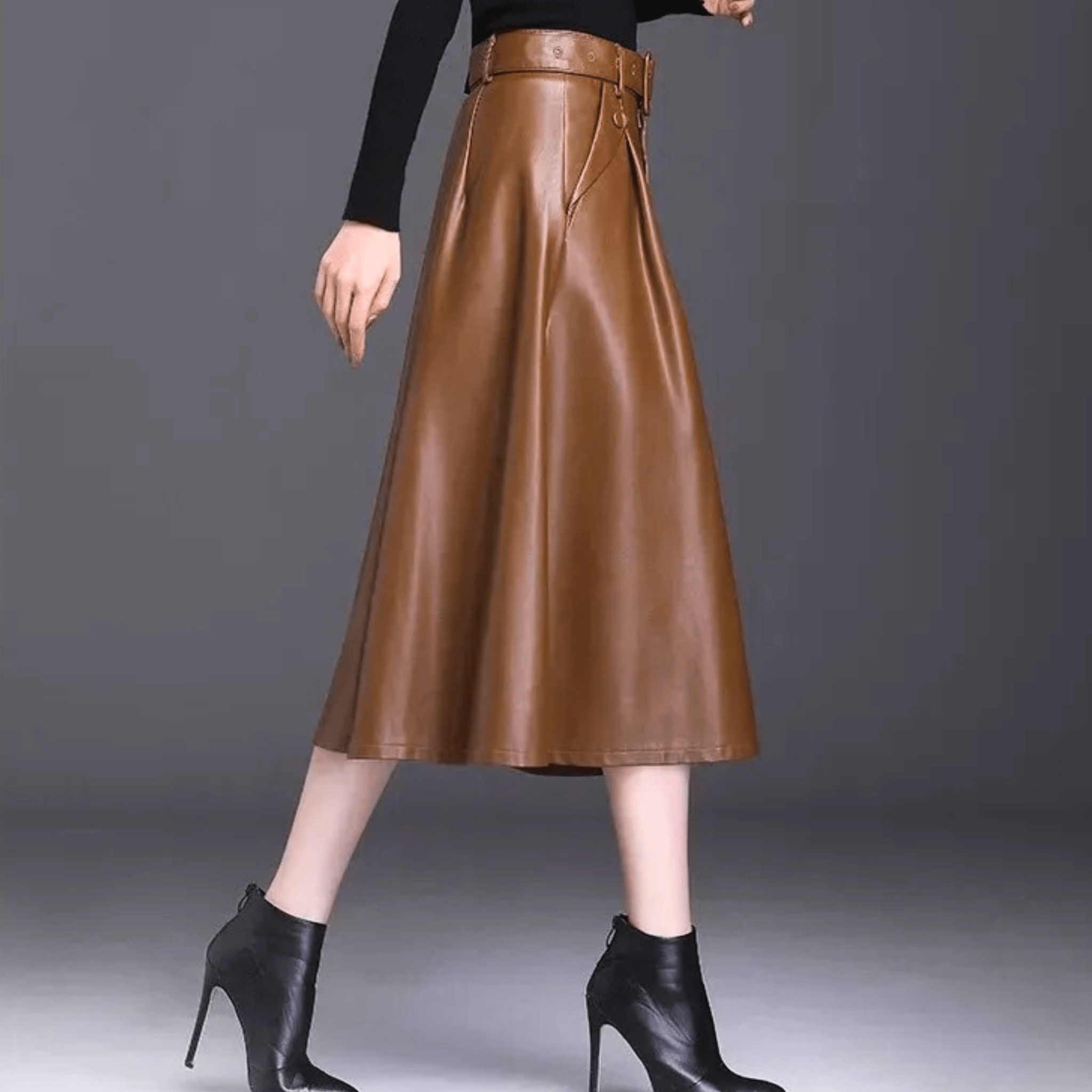 The Marvelle Leather Skirt