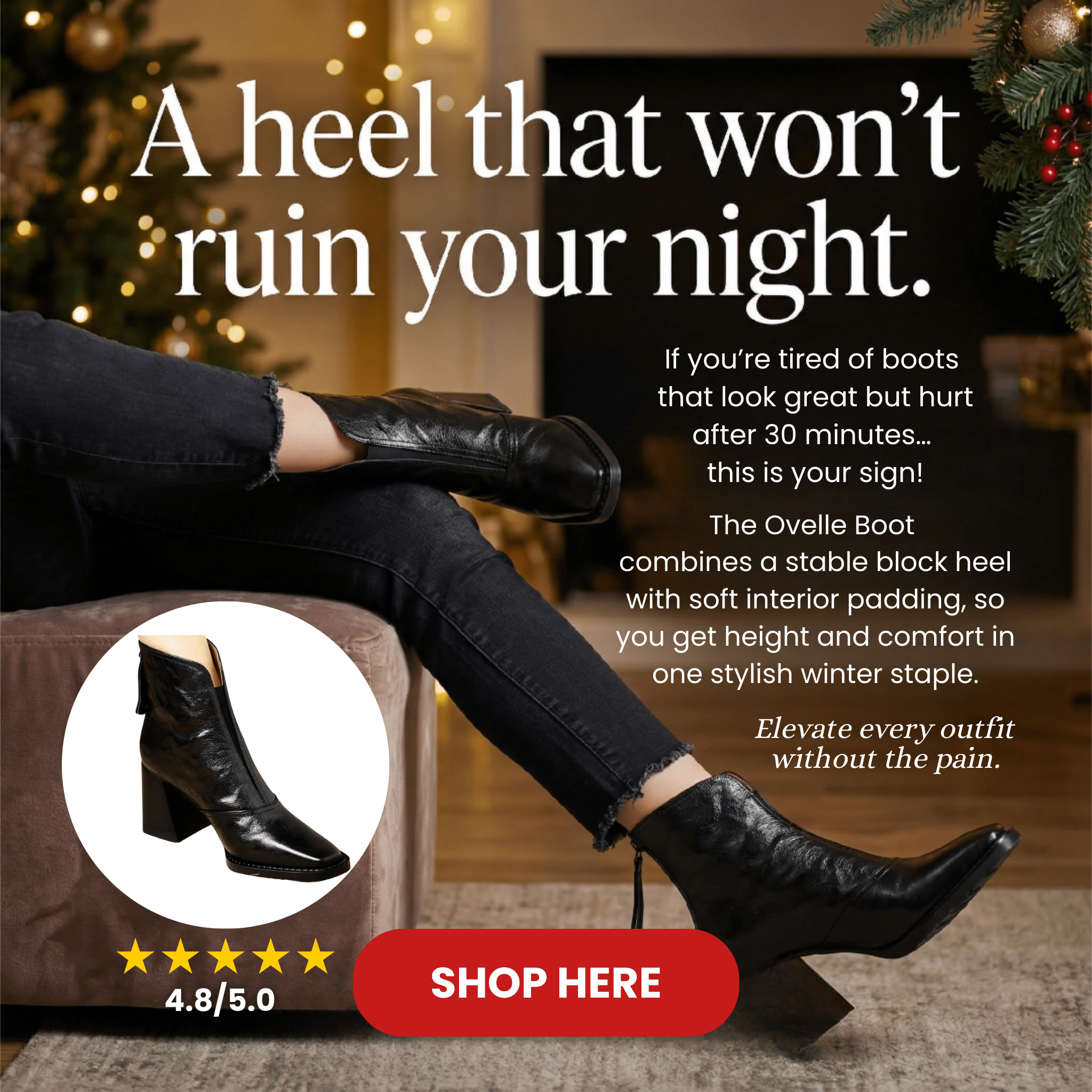 The Ovelle Comfort Ankle Boot