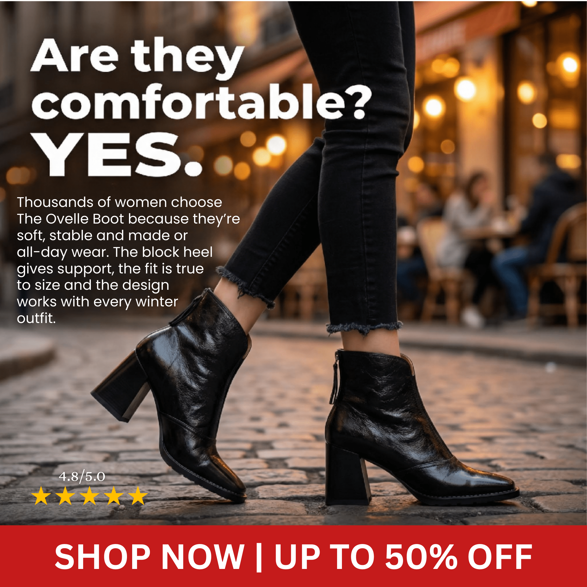 The Ovelle Comfort Ankle Boot