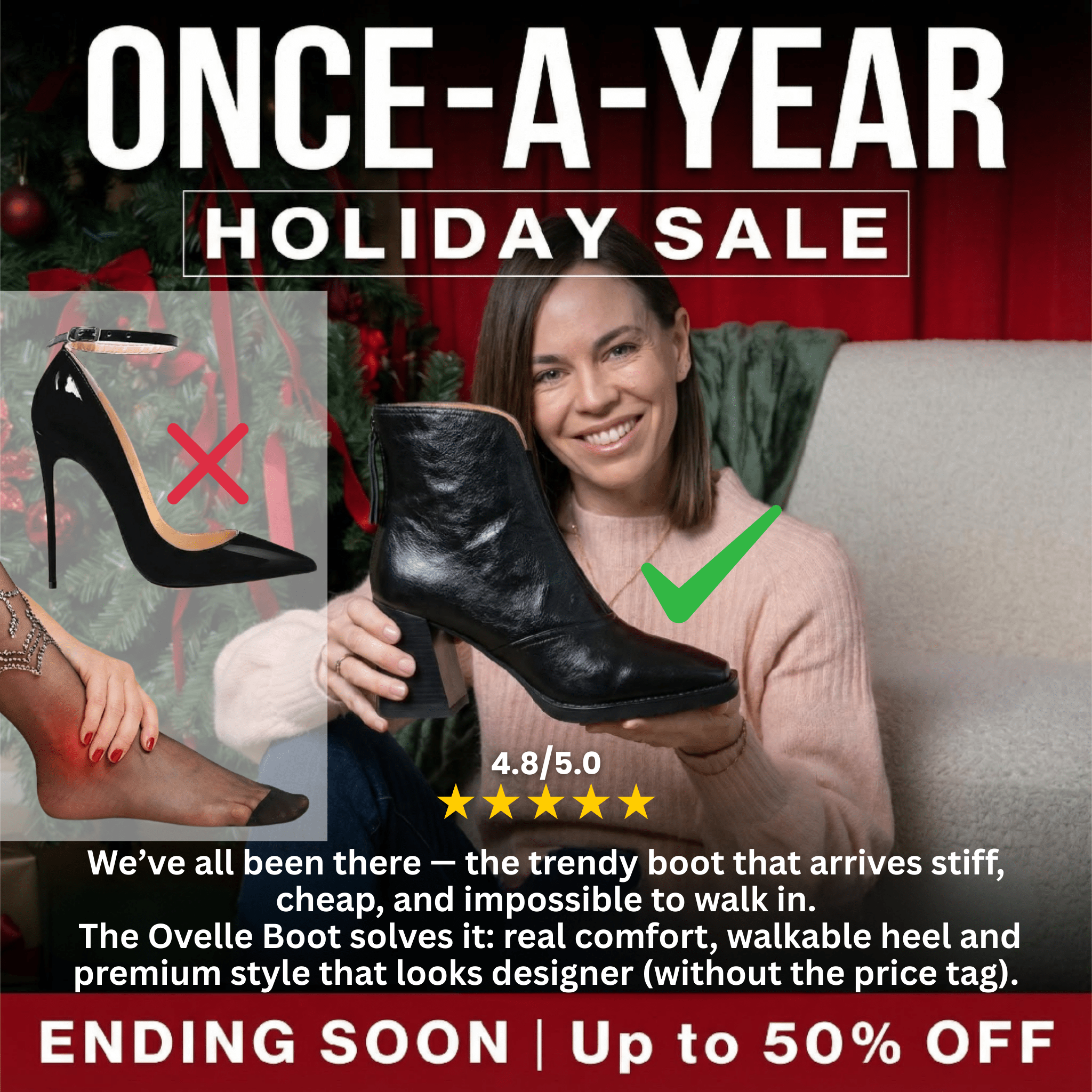 The Ovelle Comfort Ankle Boot