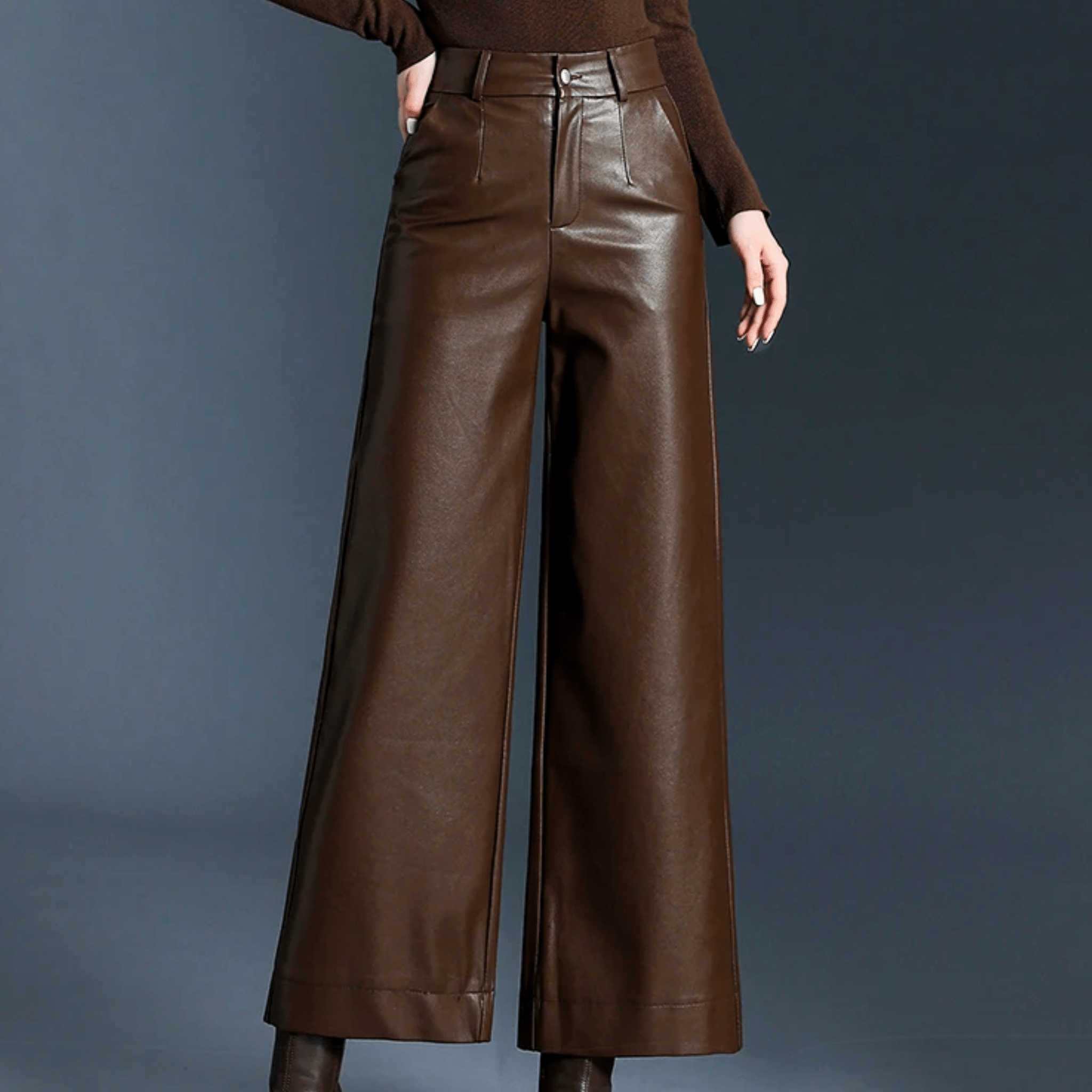 The Verenne Leather Trouser